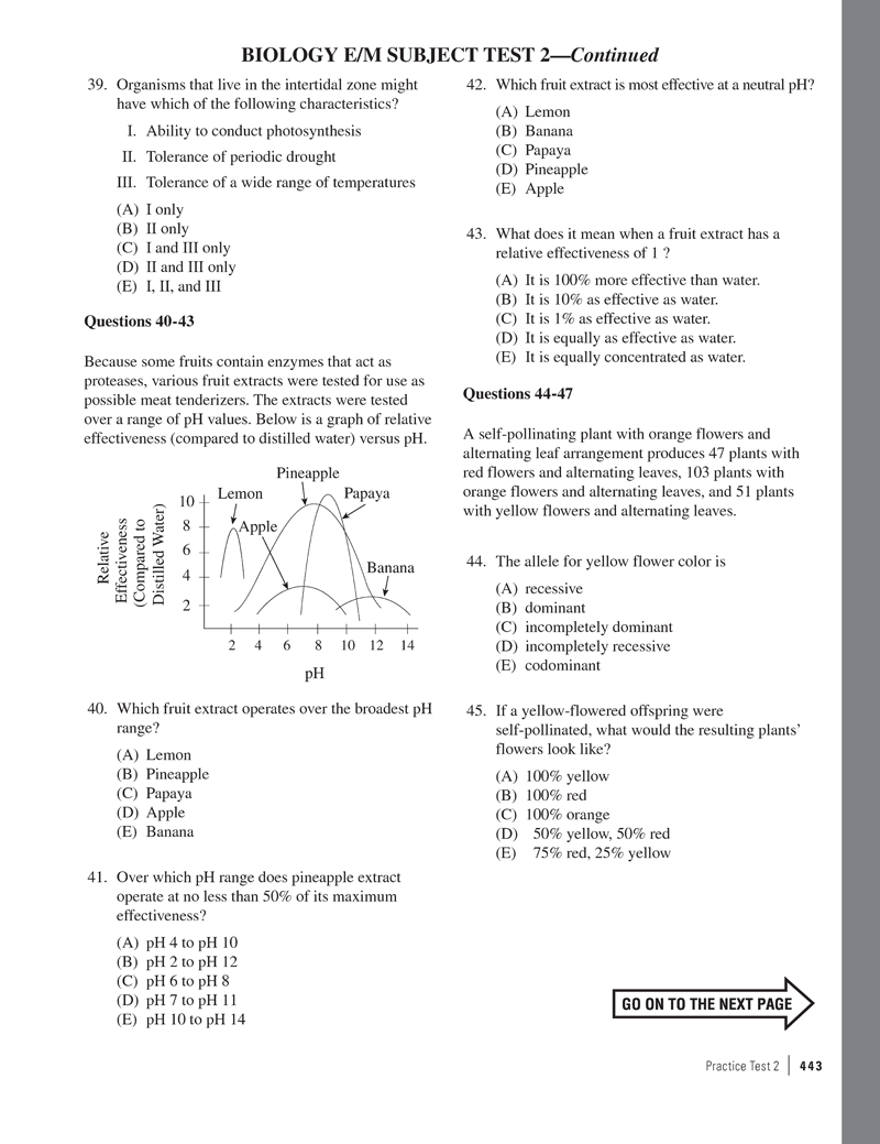 Extended Ebook Content For Cracking The Sat Biology E M Subject Test