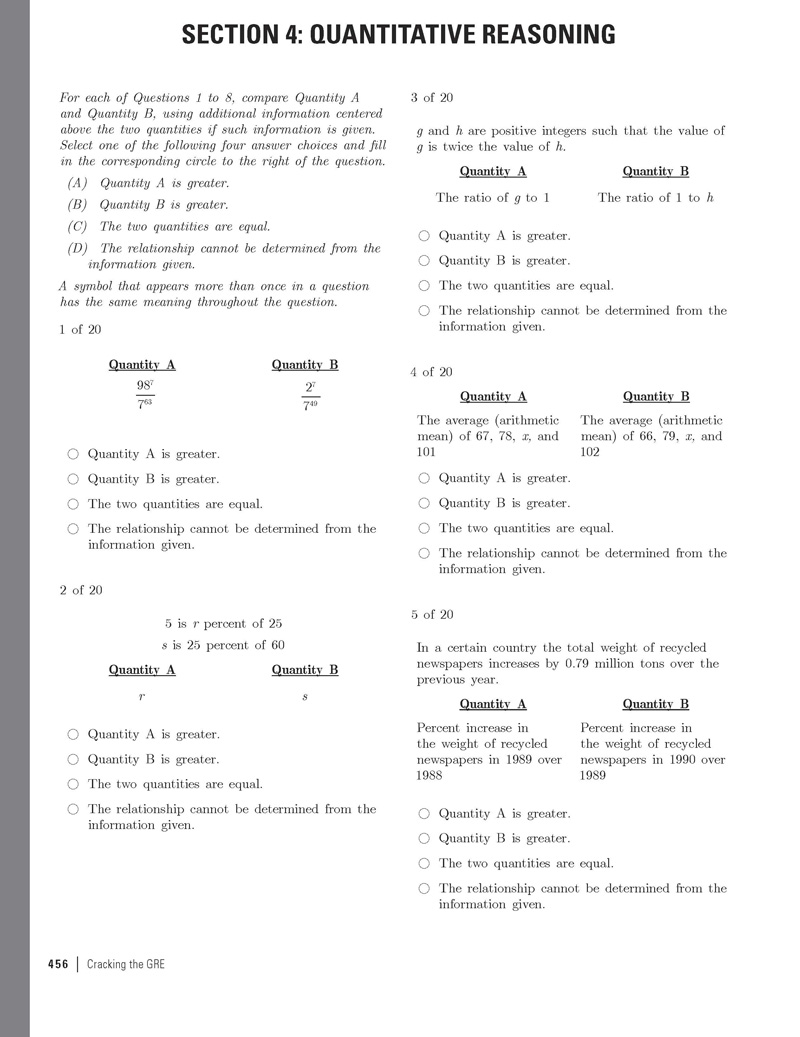 Extended ebook content for Cracking the GRE, 2014 Edition: GRE Practice ...