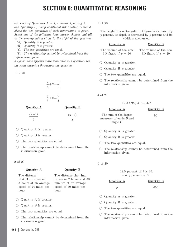 Extended ebook content for Cracking the GRE, 2014 Edition: GRE Practice ...