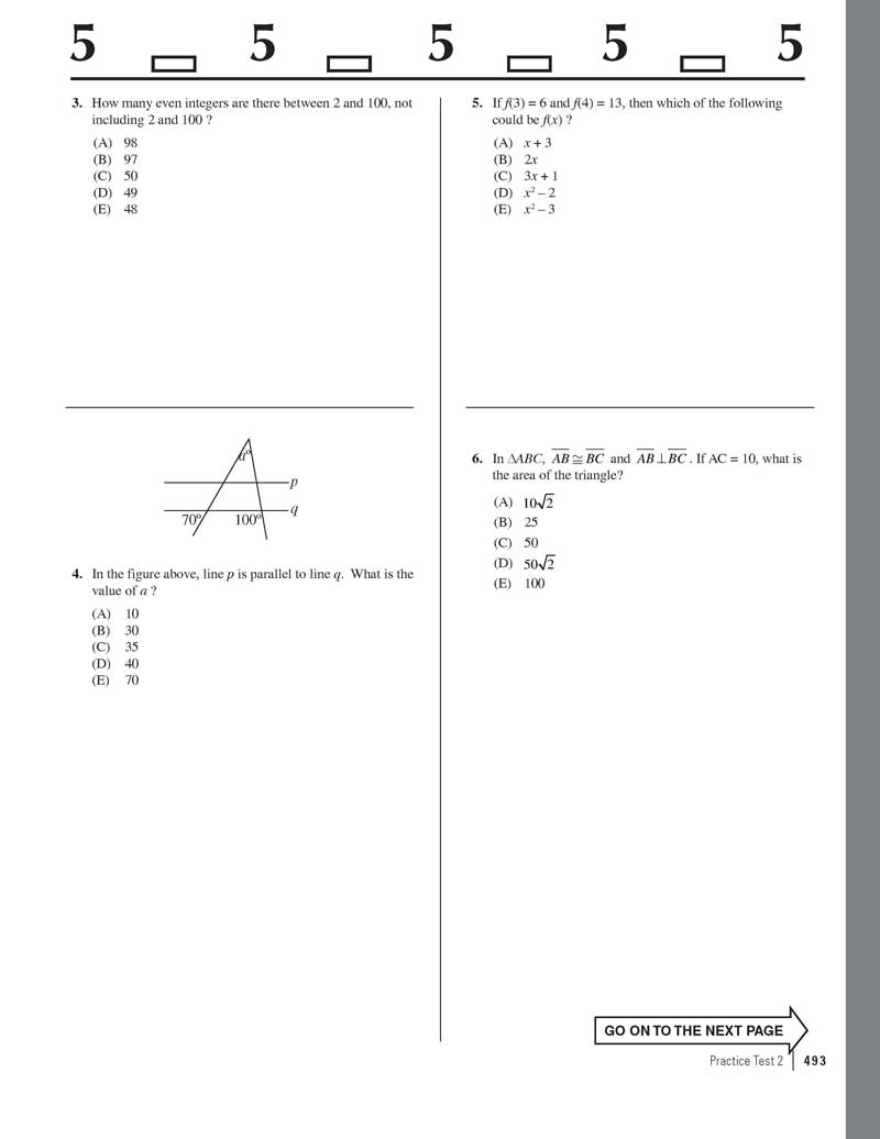 Extended Ebook Content For Cracking The SAT 2012 Edition SAT Practice
