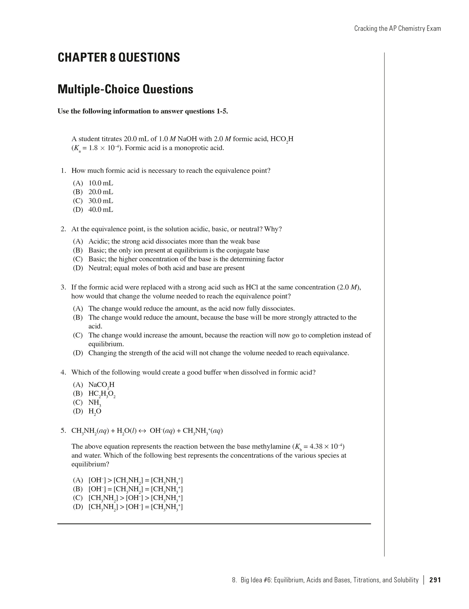 Extended ebook content for Cracking the AP Chemistry Exam, 2020 Edition