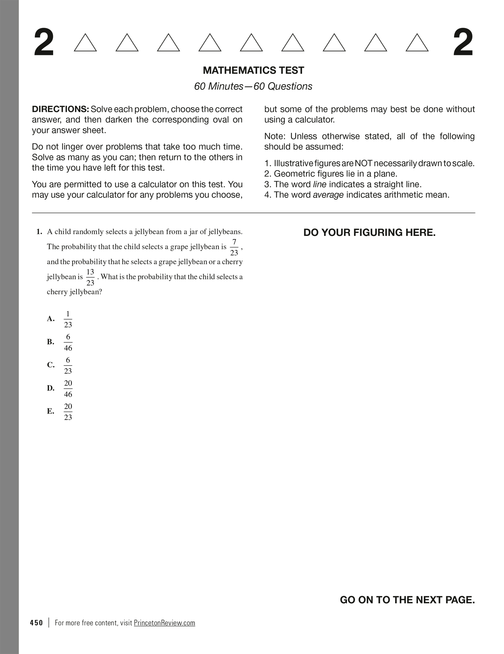 Extended ebook content for princeton review act prep 2020 practice exam 1