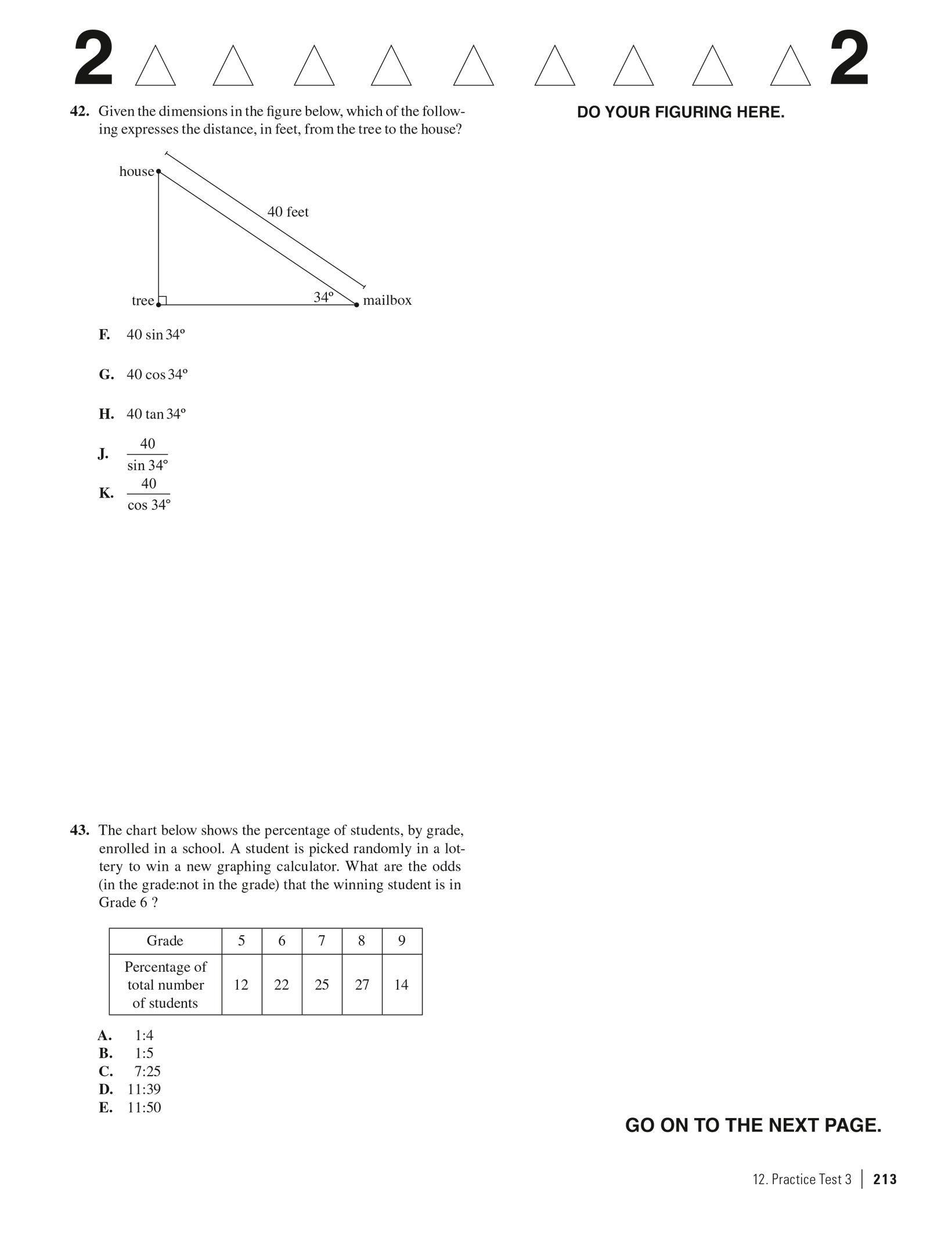 Princeon Level Math Problems Extended ebook content for Princeton Review ACT Math Prep: Practice Test 3