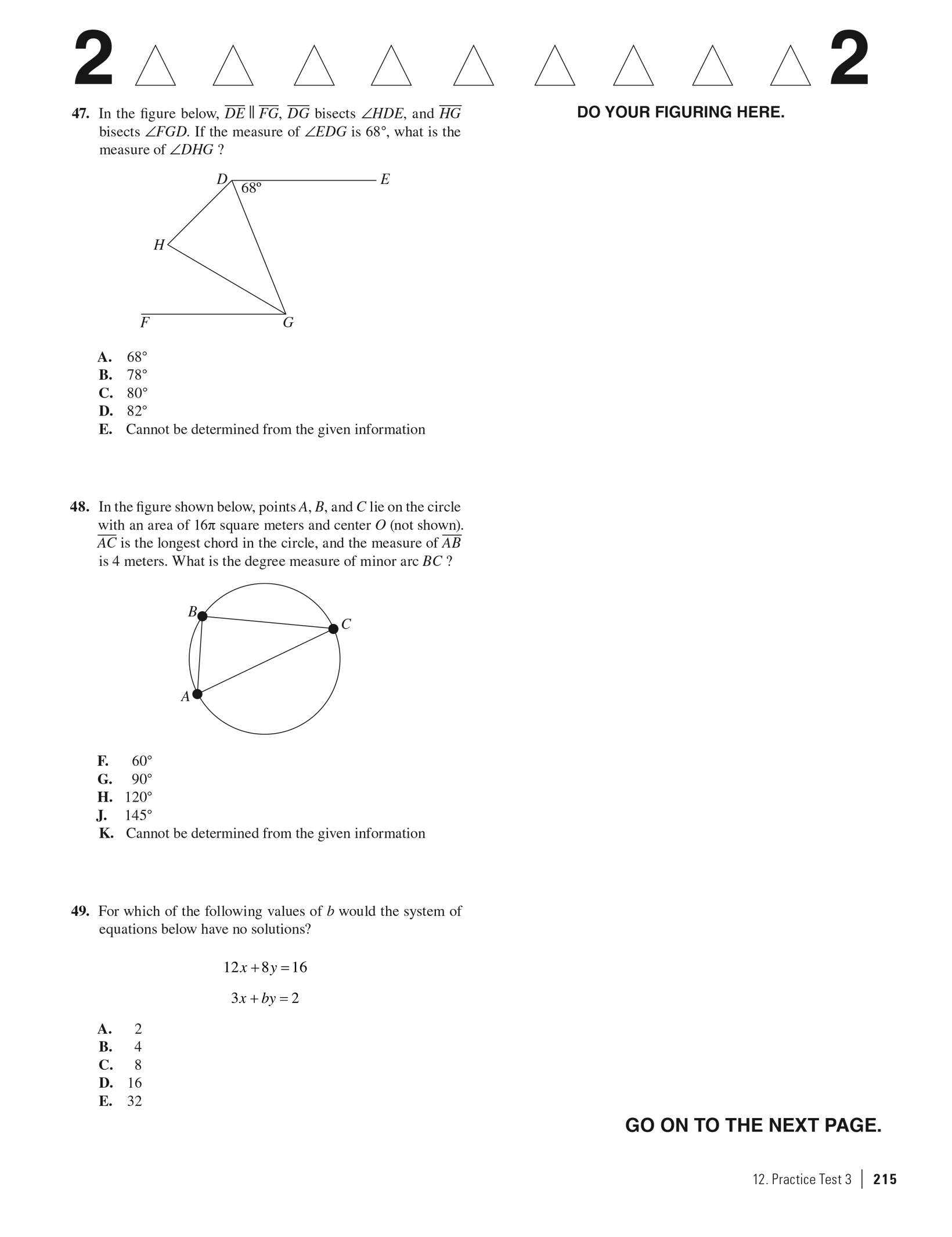 Princeon Level Math Problems Extended ebook content for Princeton Review ACT Math Prep: Practice Test 3