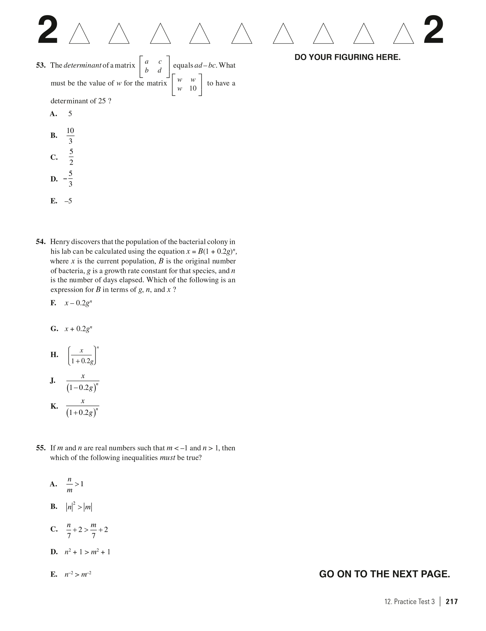Princeon Level Math Problems Extended ebook content for Princeton Review ACT Math Prep: Practice Test 3