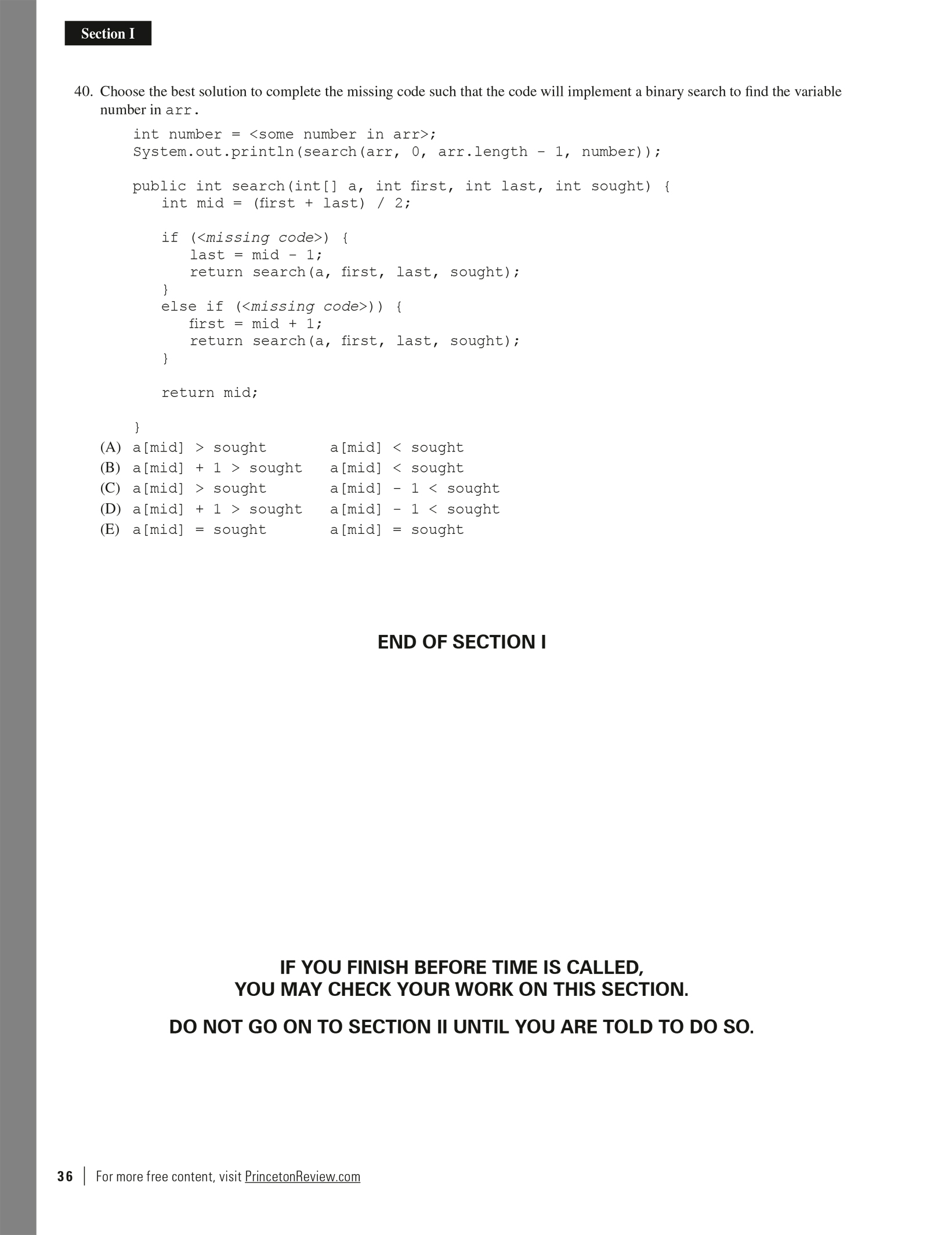 Extended ebook content for Princeton Review AP Computer Science A Prep ...
