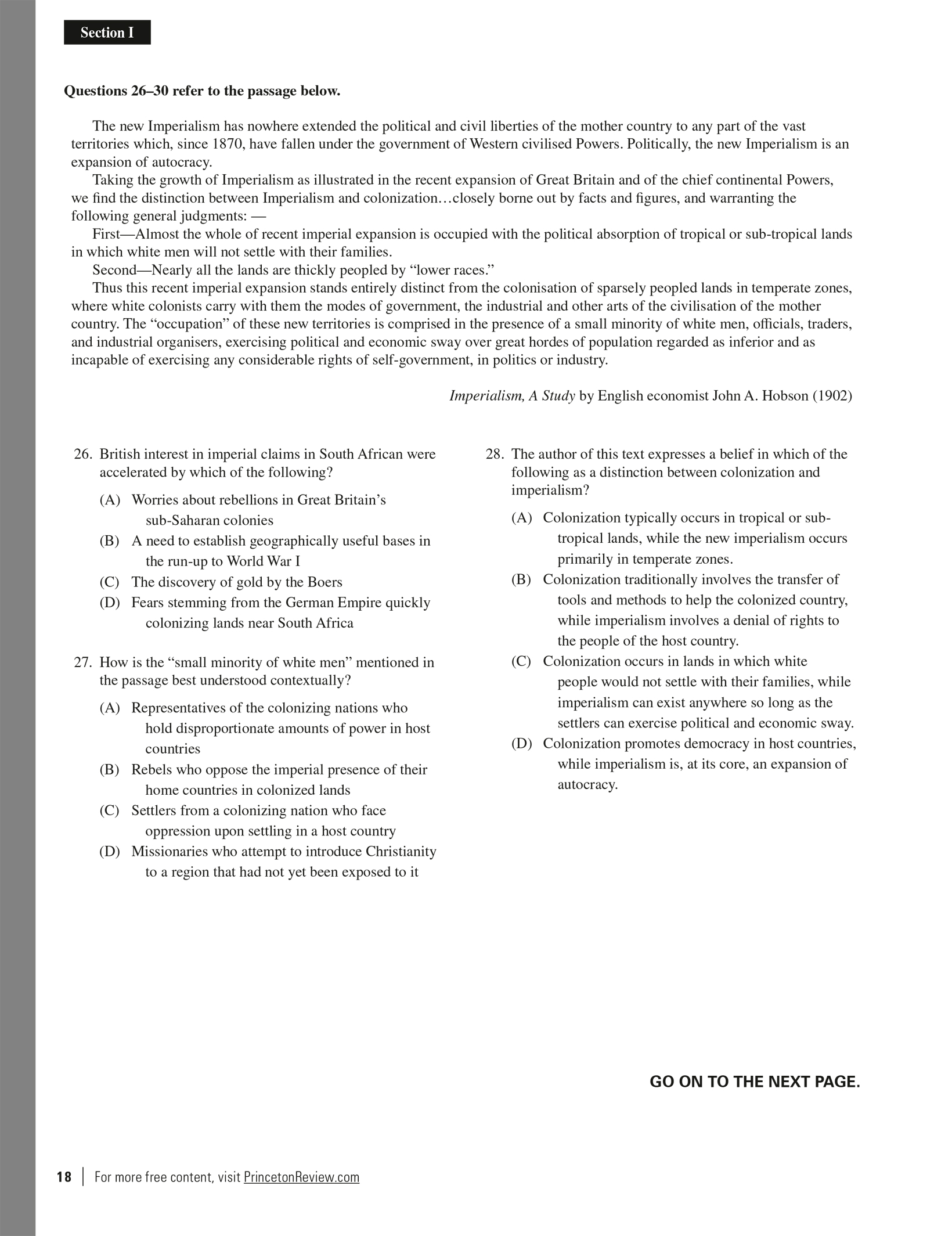Extended ebook content for Princeton Review AP World History Modern
