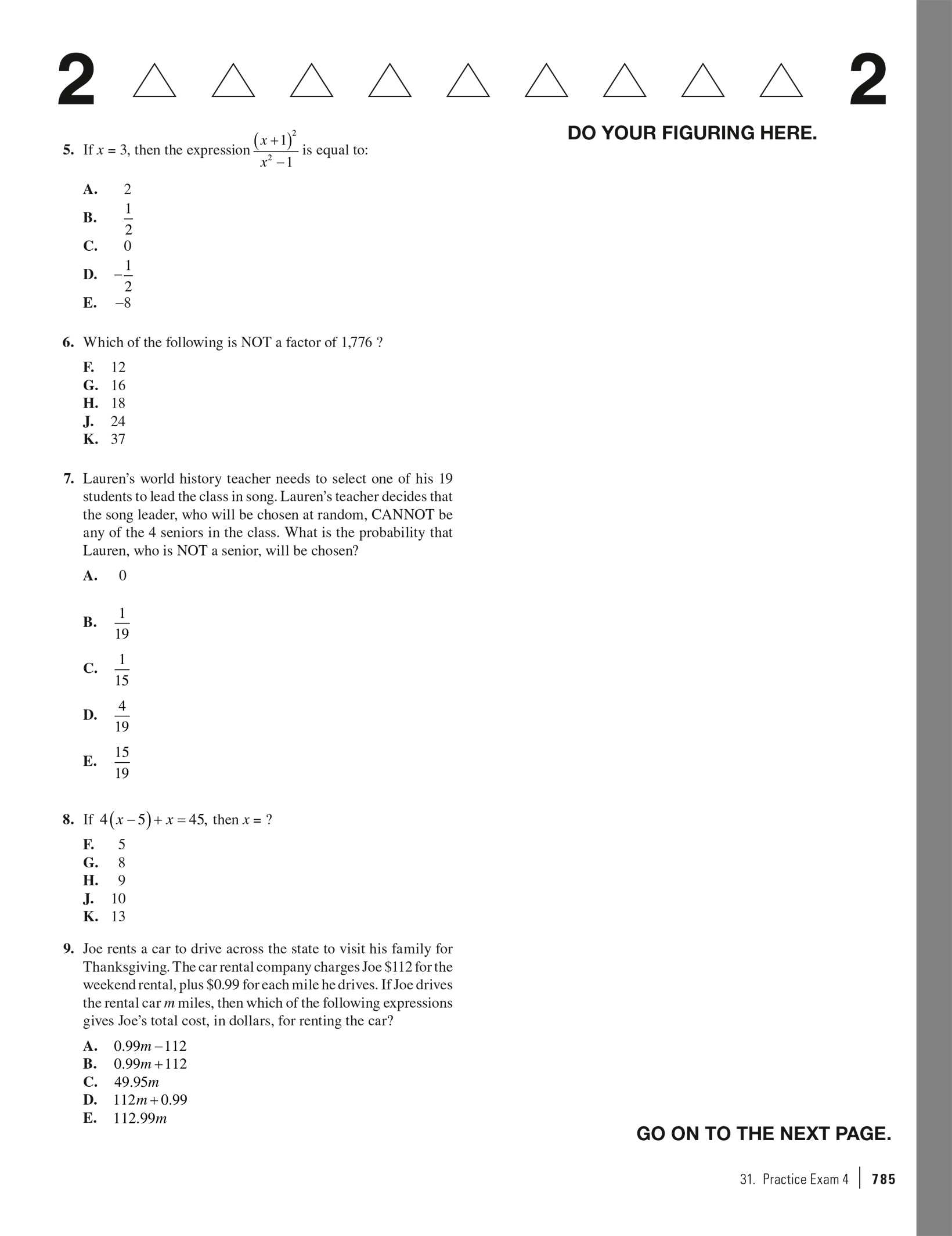 Extended ebook content for princeton review act prep 2023 practice exam 4