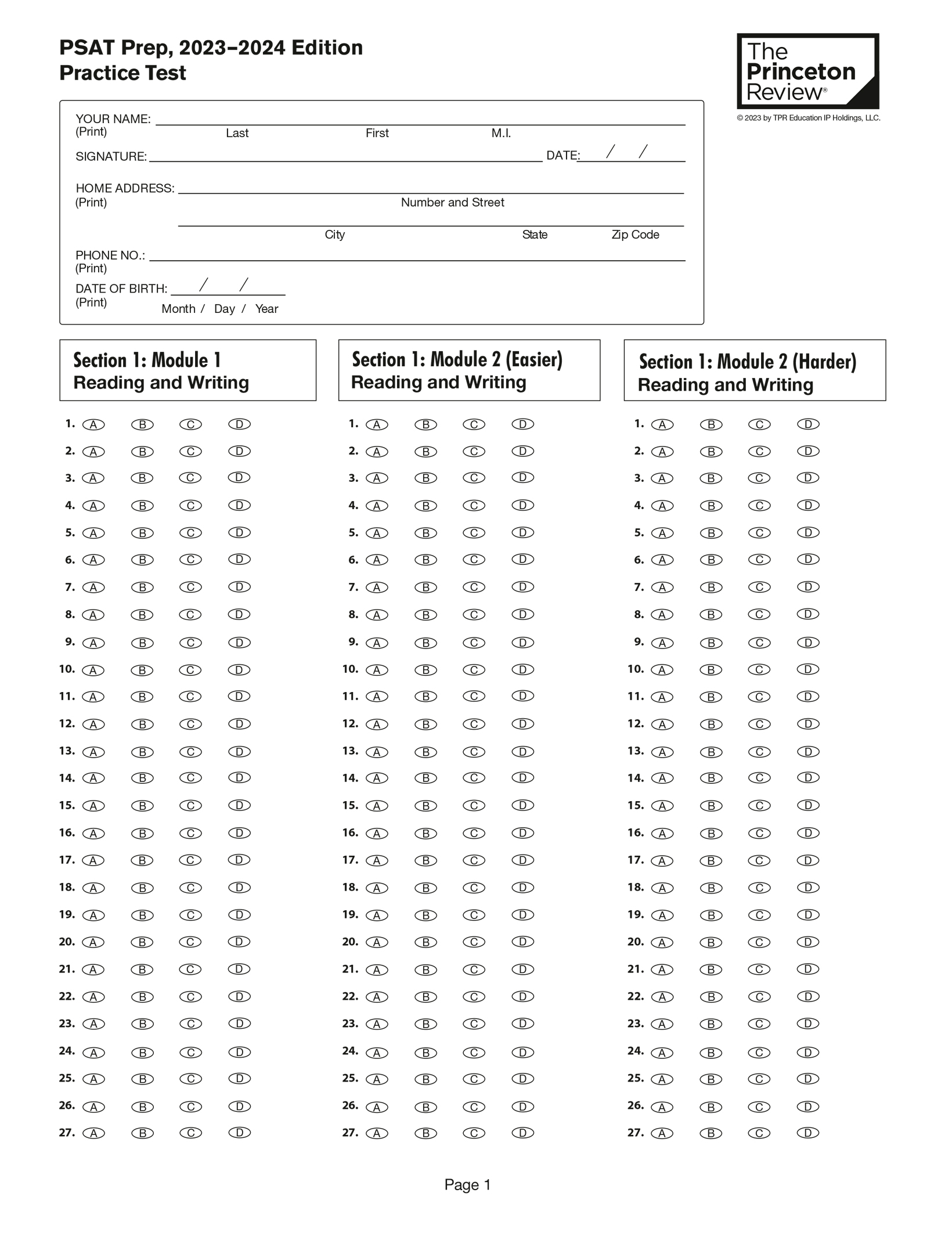 Extended ebook content for Princeton Review PSAT/NMSQT Prep, 20232024