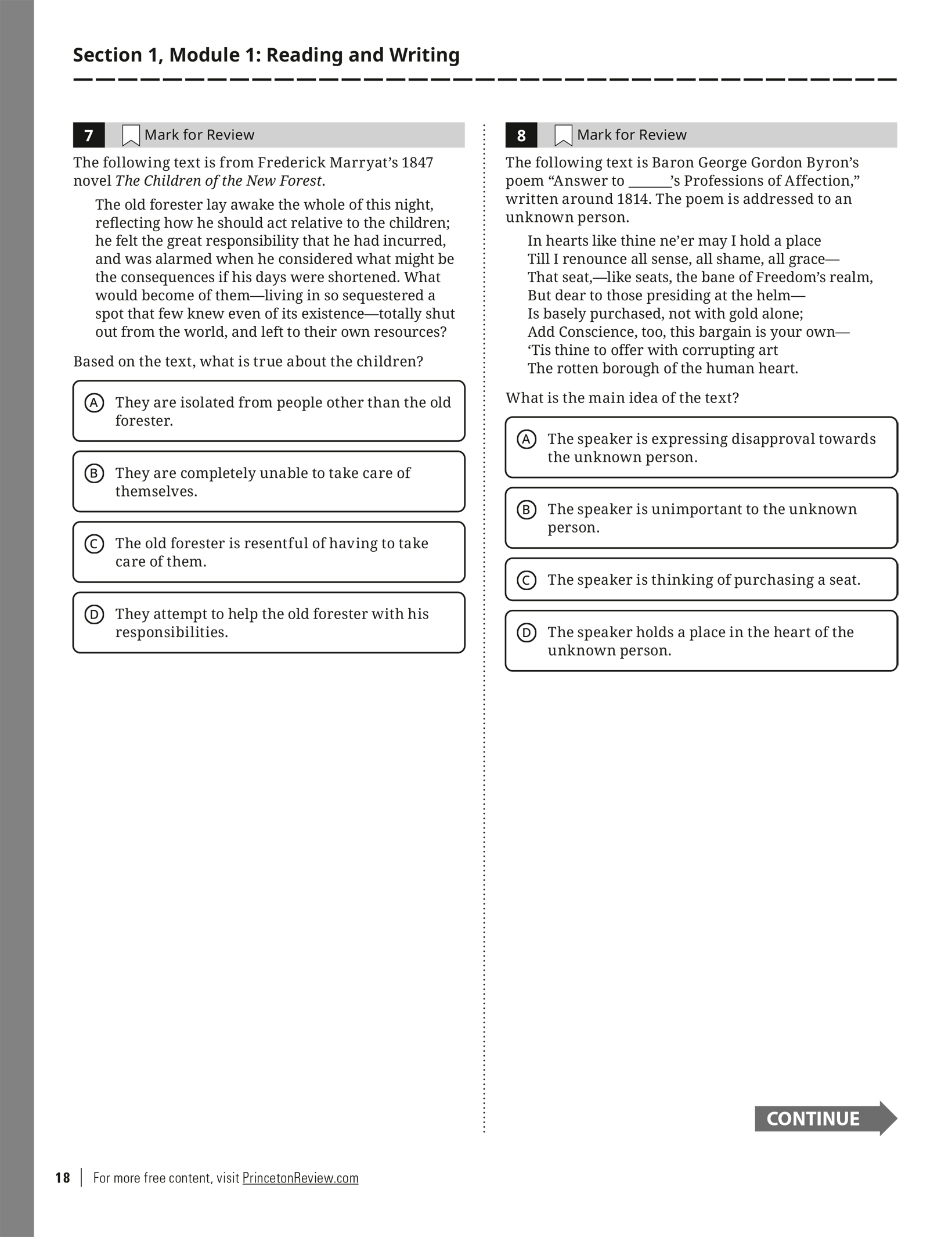 Extended ebook content for Princeton Review Digital SAT Premium Prep