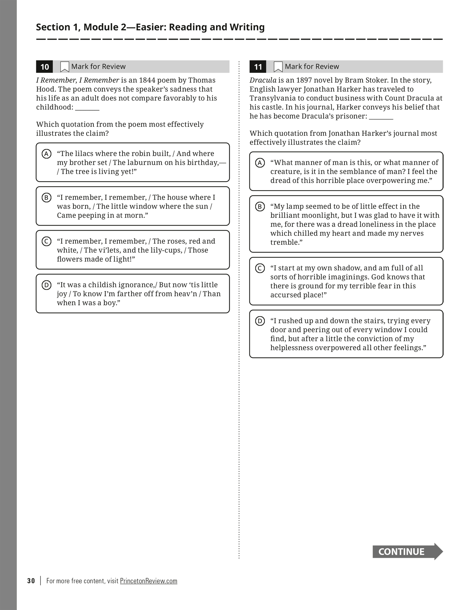 Extended ebook content for Princeton Review Digital SAT Premium Prep