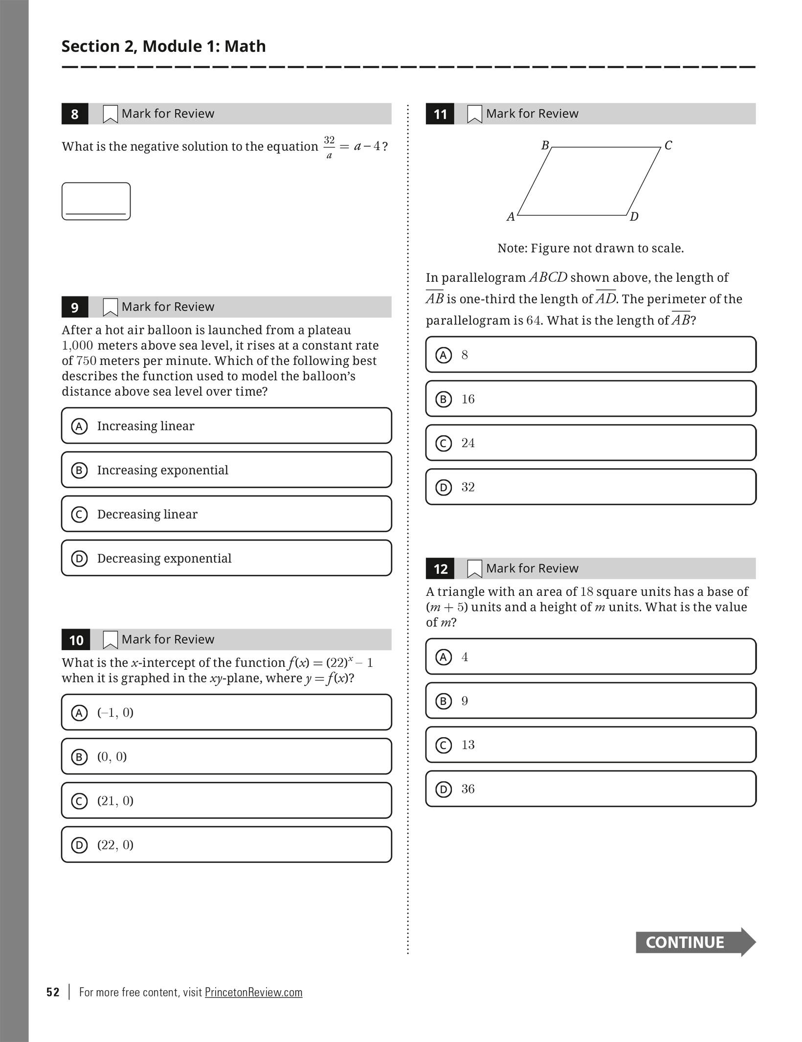 Extended ebook content for Princeton Review Digital SAT Premium Prep