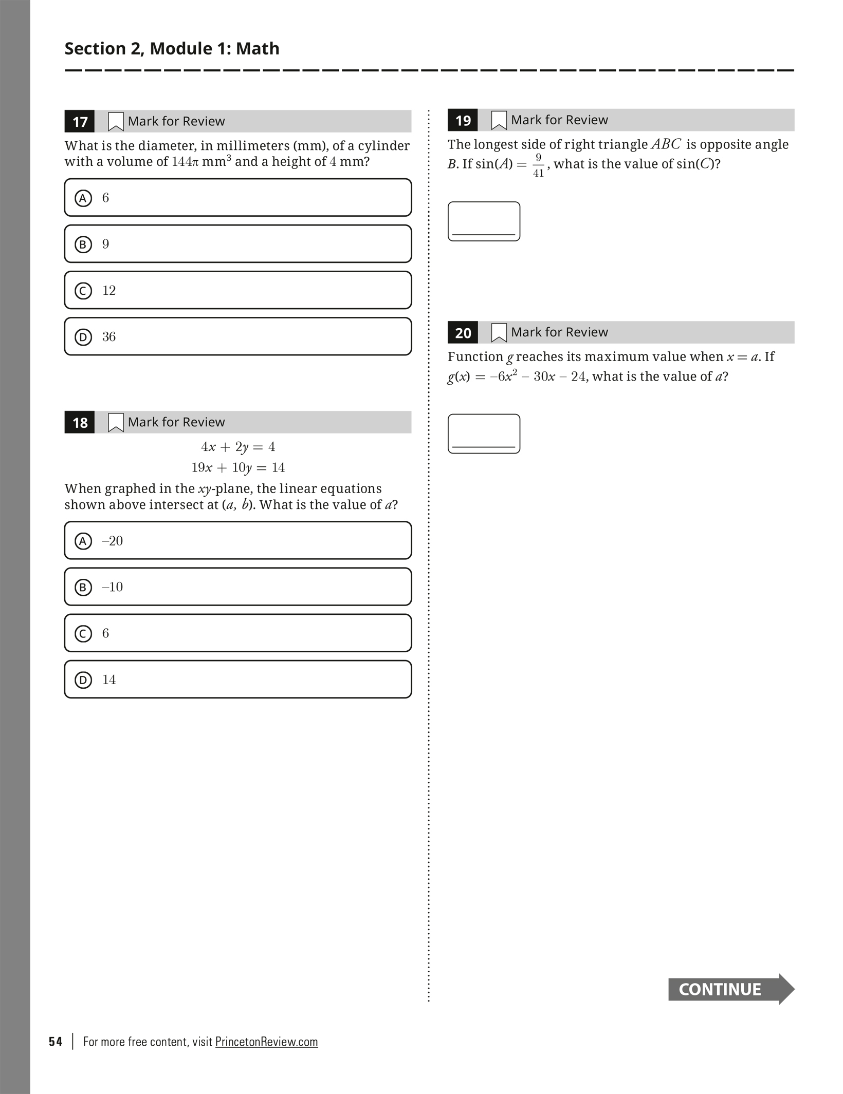 Extended ebook content for Princeton Review Digital SAT Premium Prep