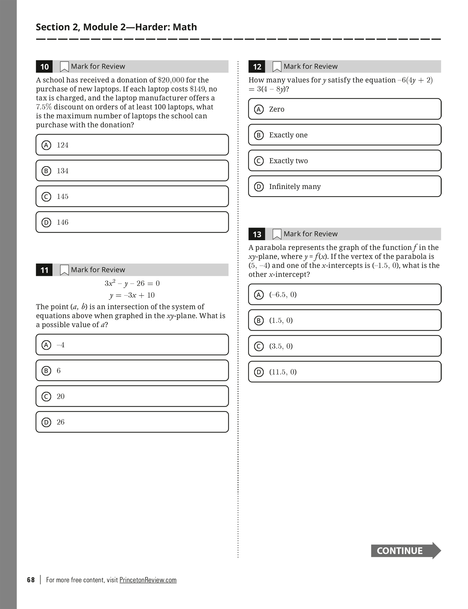 Extended ebook content for Princeton Review Digital SAT Premium Prep