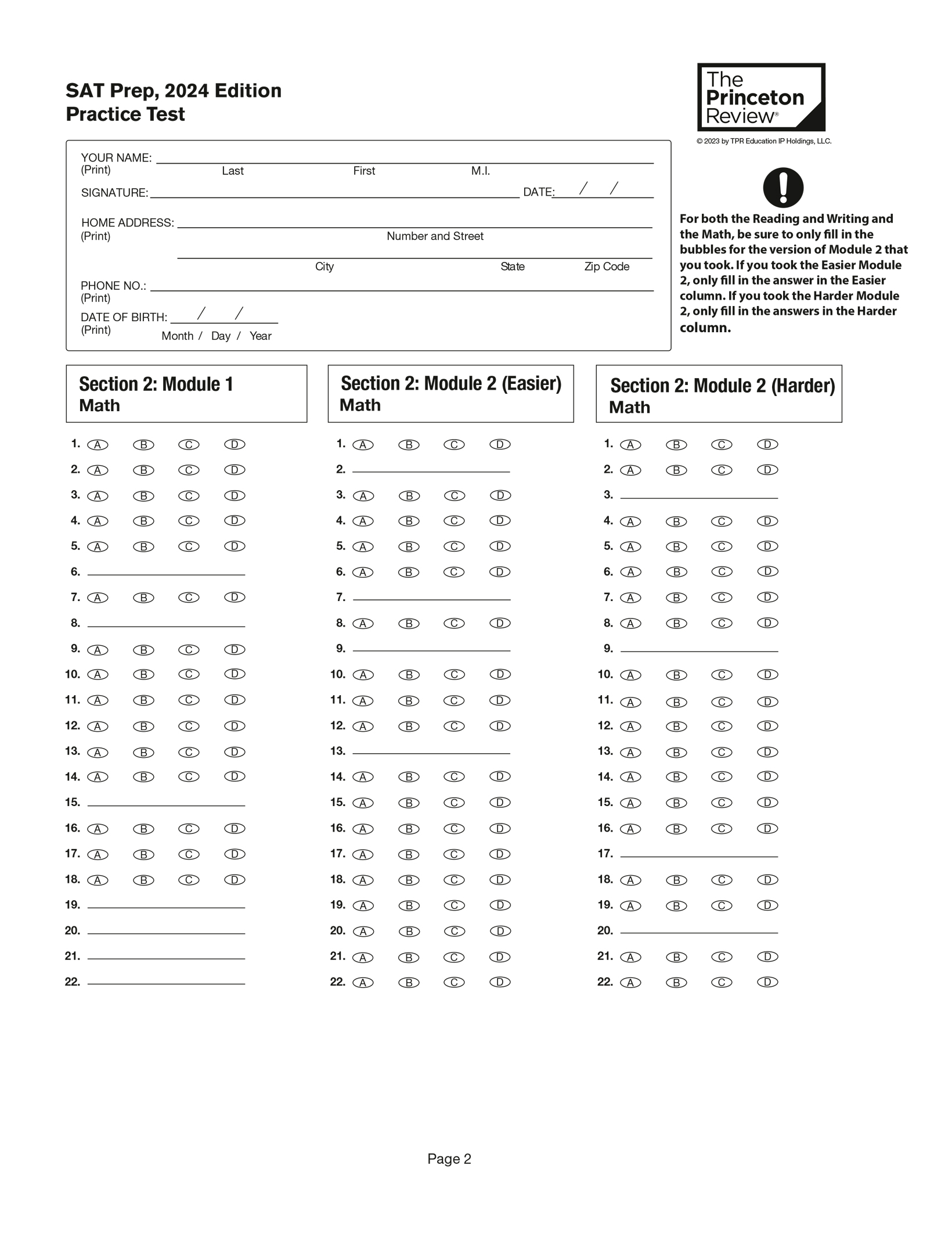 Extended ebook content for Princeton Review Digital SAT Premium Prep