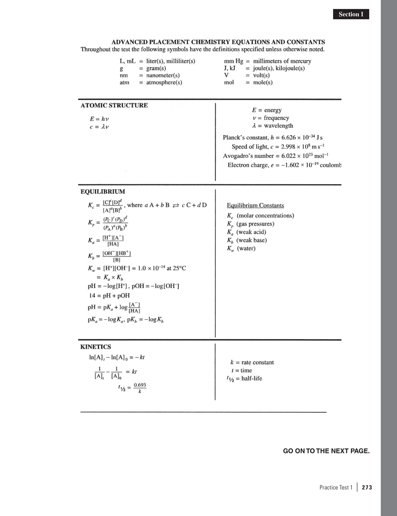 Extended ebook content for Cracking the AP Chemistry Exam, 2015 Edition ...