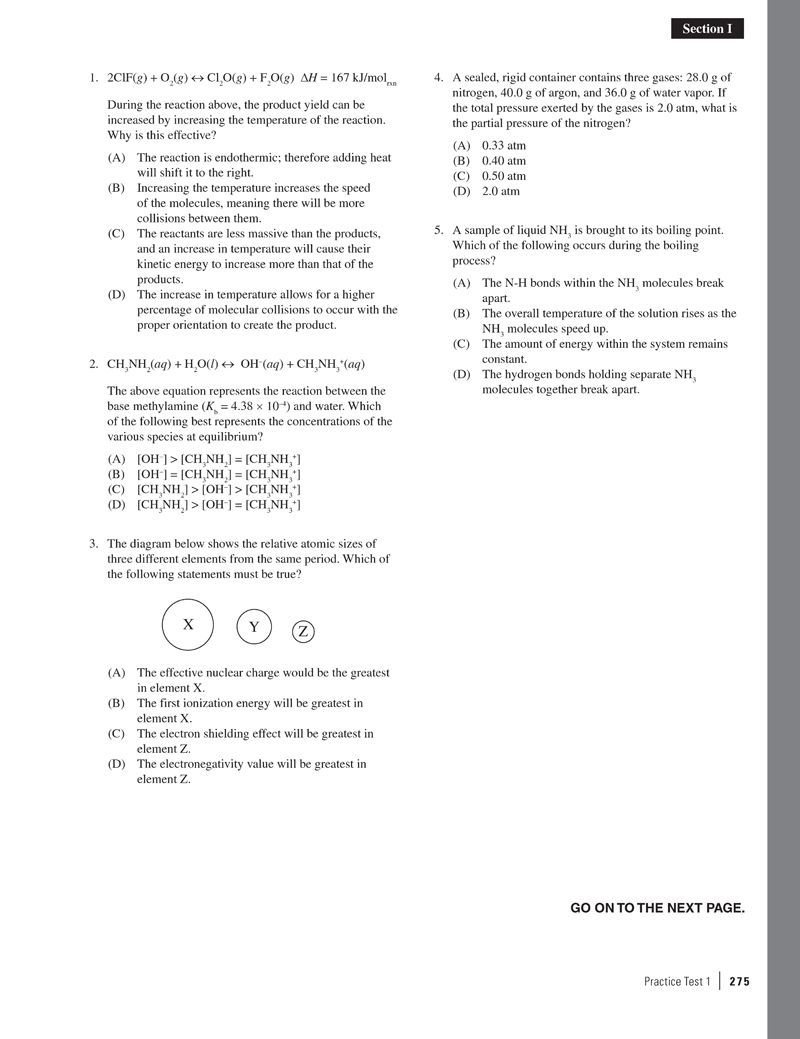 Extended ebook content for Cracking the AP Chemistry Exam, 2015 Edition ...