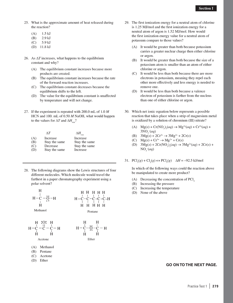 Extended ebook content for Cracking the AP Chemistry Exam, 2015 Edition ...