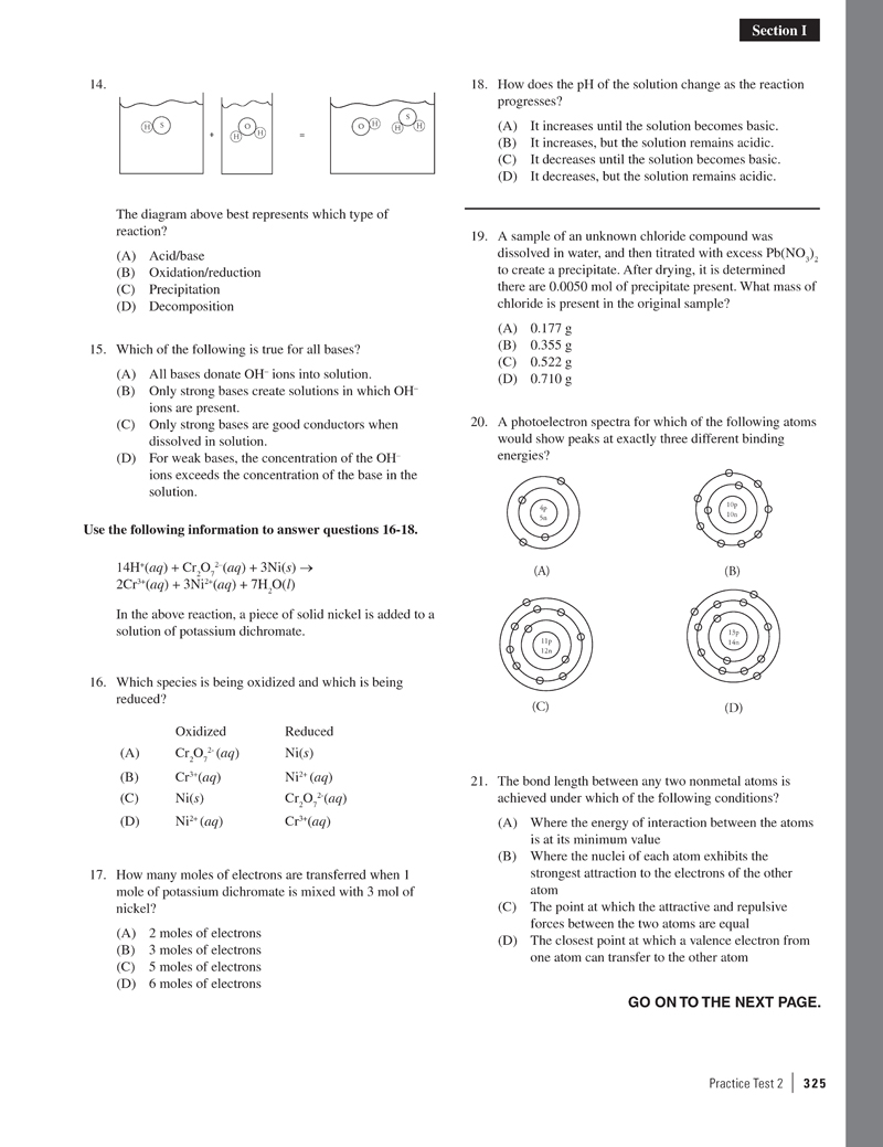 Extended ebook content for Cracking the AP Chemistry Exam, 2015 Edition ...