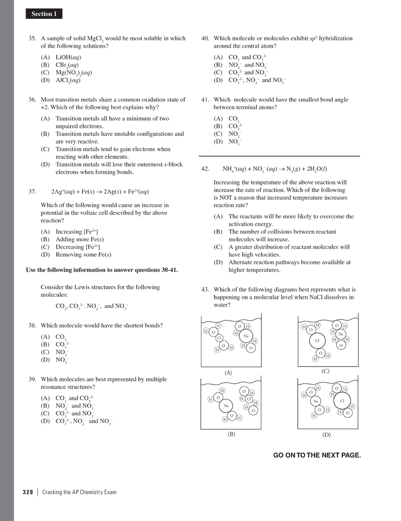 Extended ebook content for Cracking the AP Chemistry Exam, 2015 Edition ...