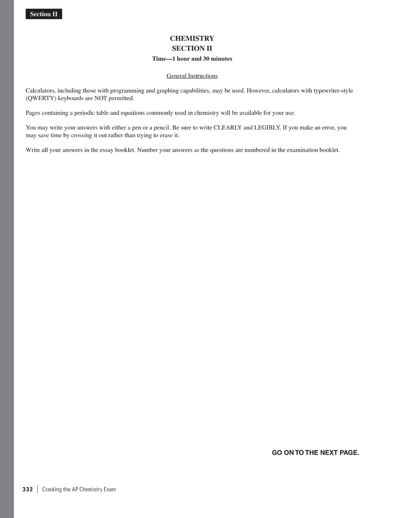 Extended ebook content for Cracking the AP Chemistry Exam, 2015 Edition ...
