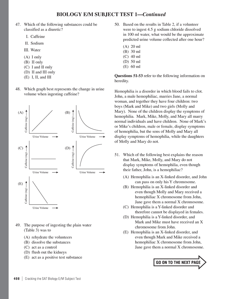 Extended Ebook Content For Cracking The SAT Biology E/M Subject Test ...