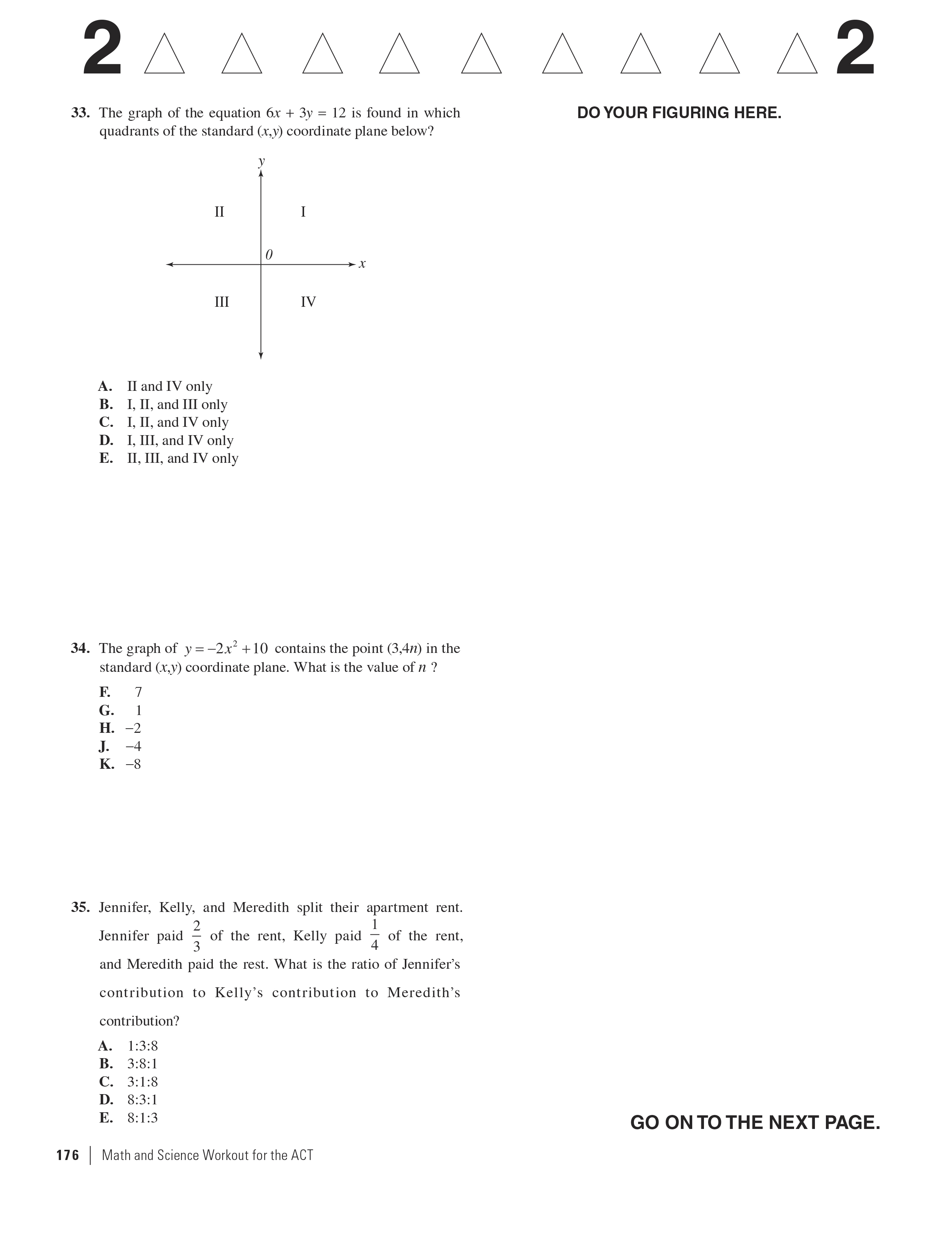 Extended ebook content for Math and Science Workout for the ACT, 3rd ...