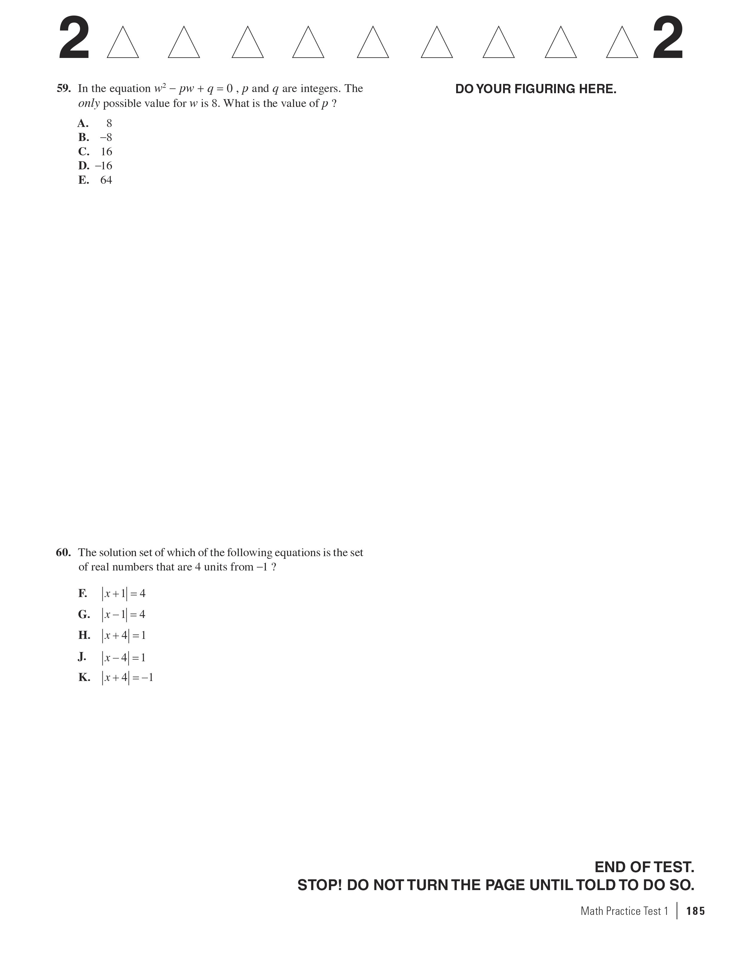 Extended ebook content for Math and Science Workout for the ACT, 3rd ...
