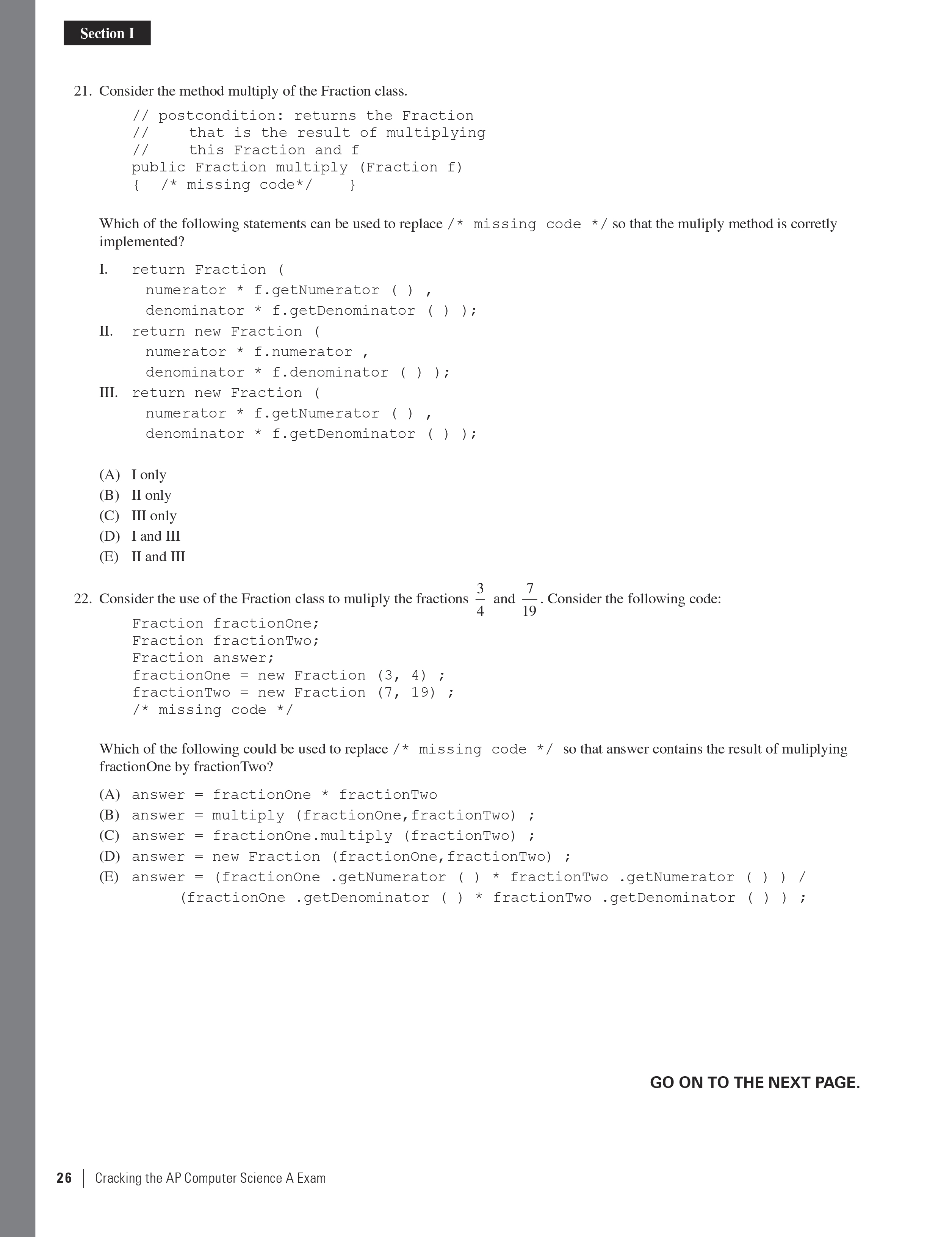 Extended ebook content for Cracking the AP Computer Science A Exam ...