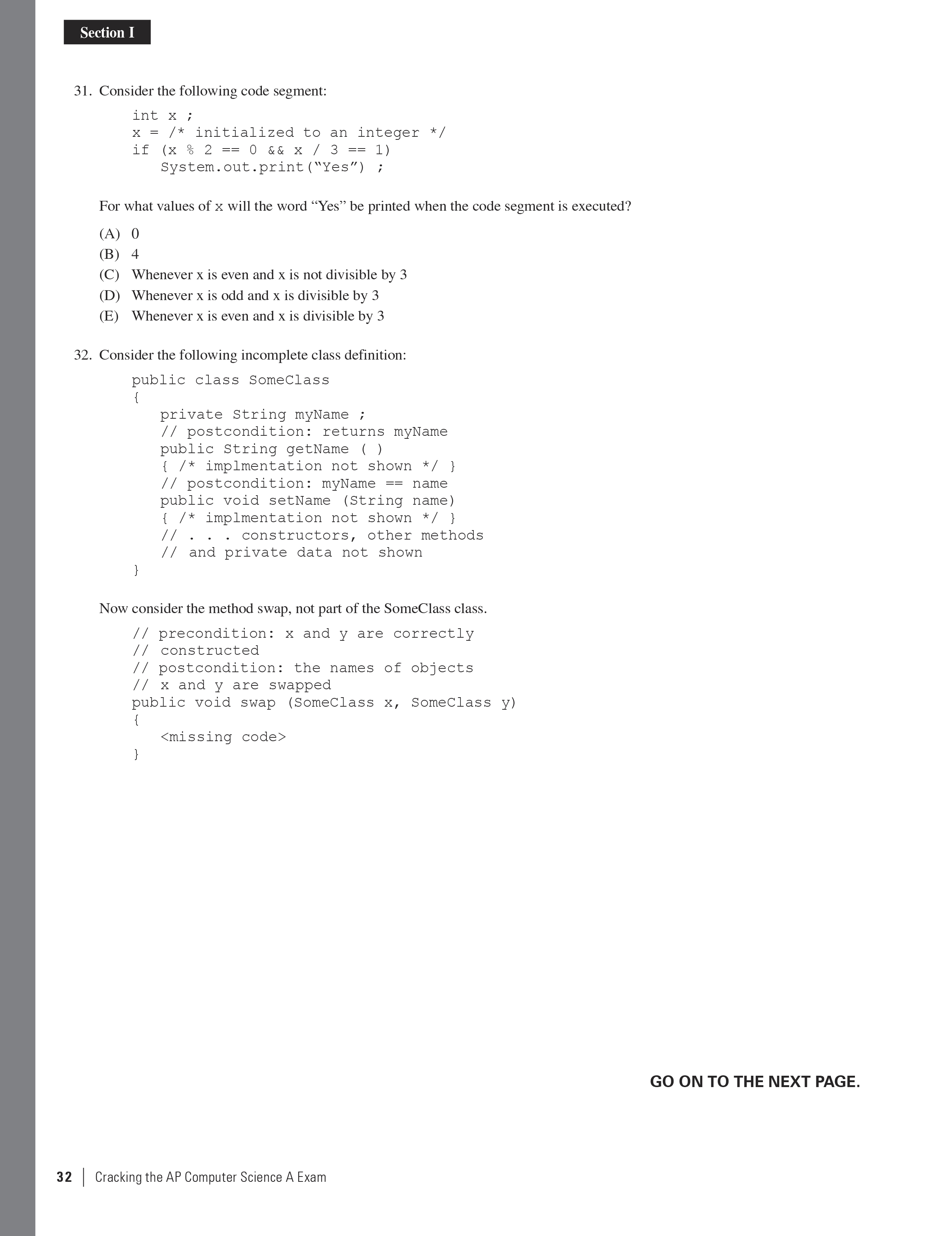Extended ebook content for Cracking the AP Computer Science A Exam ...