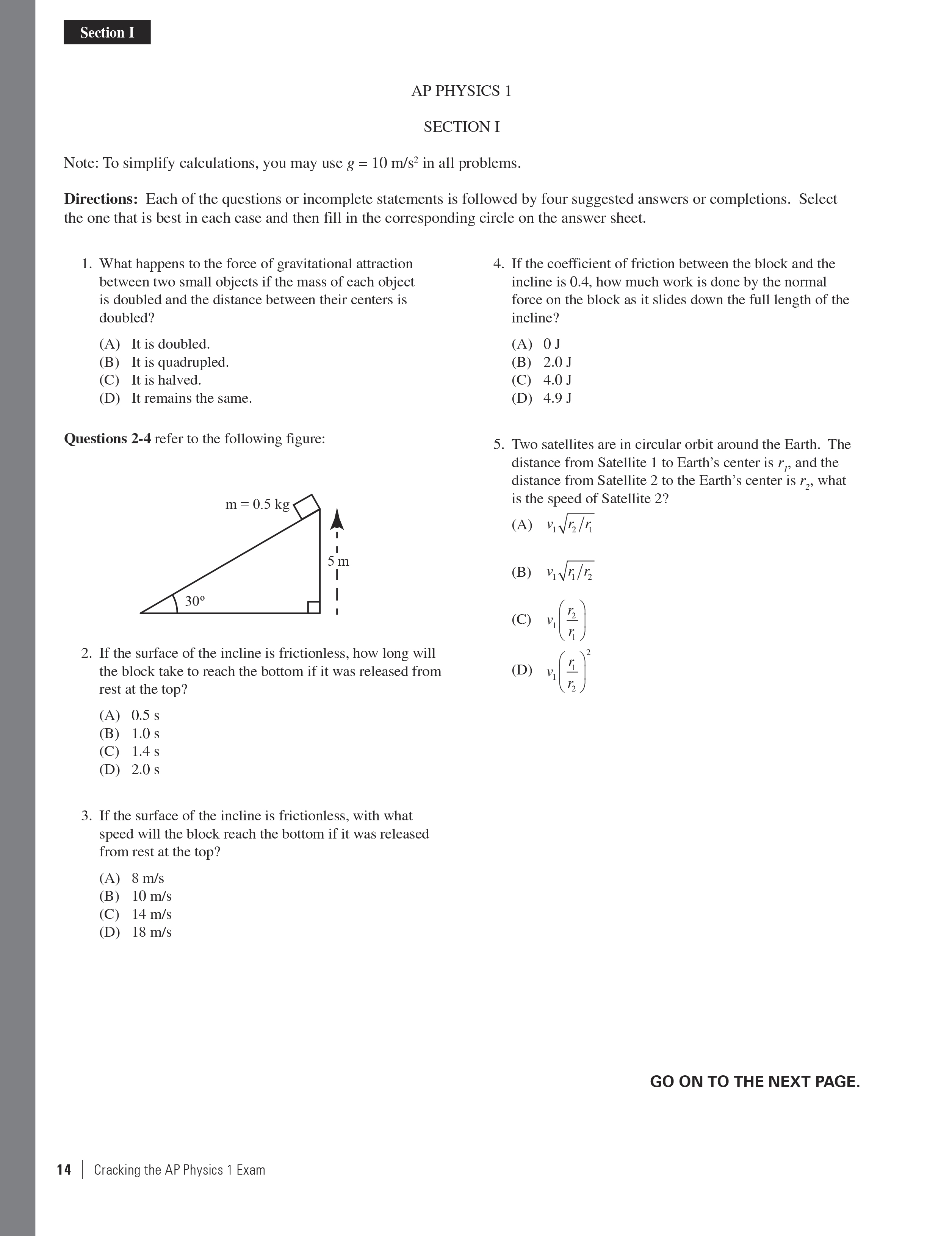 Extended ebook content for Cracking the AP Physics 1 Exam, 2017 Edition ...