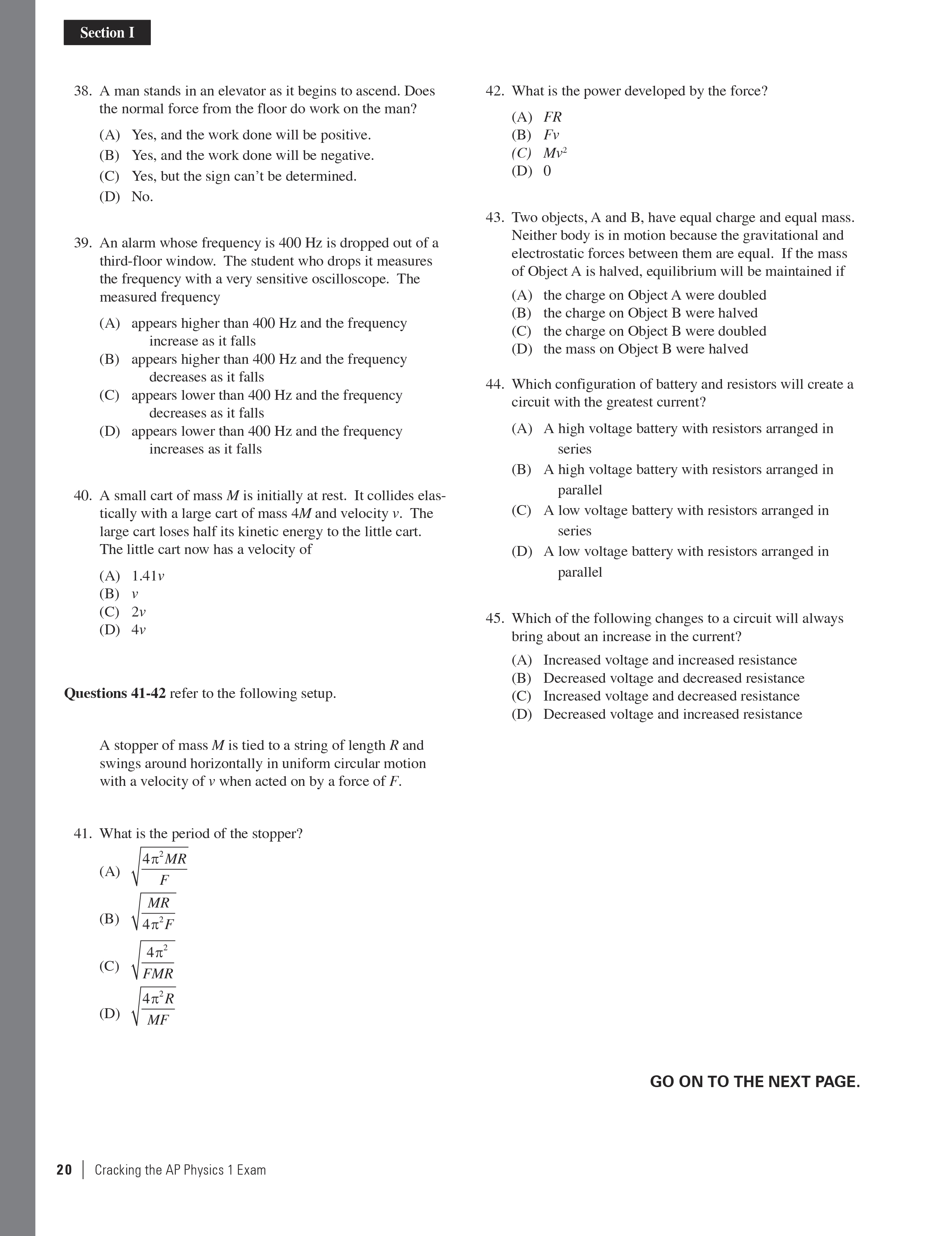 Extended ebook content for Cracking the AP Physics 1 Exam, 2017 Edition ...