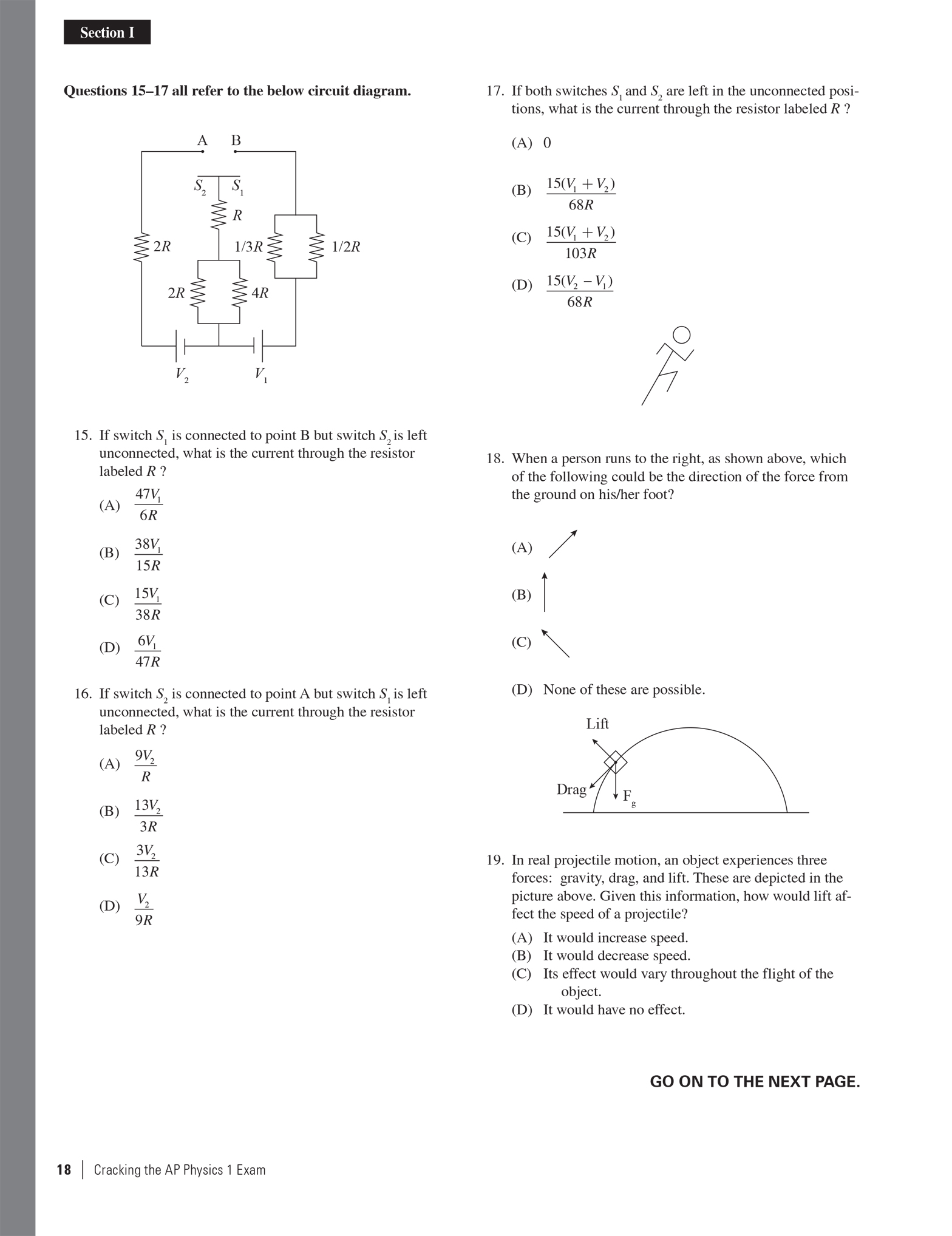 Extended ebook content for Cracking the AP Physics 1 Exam, Premium 2018 ...
