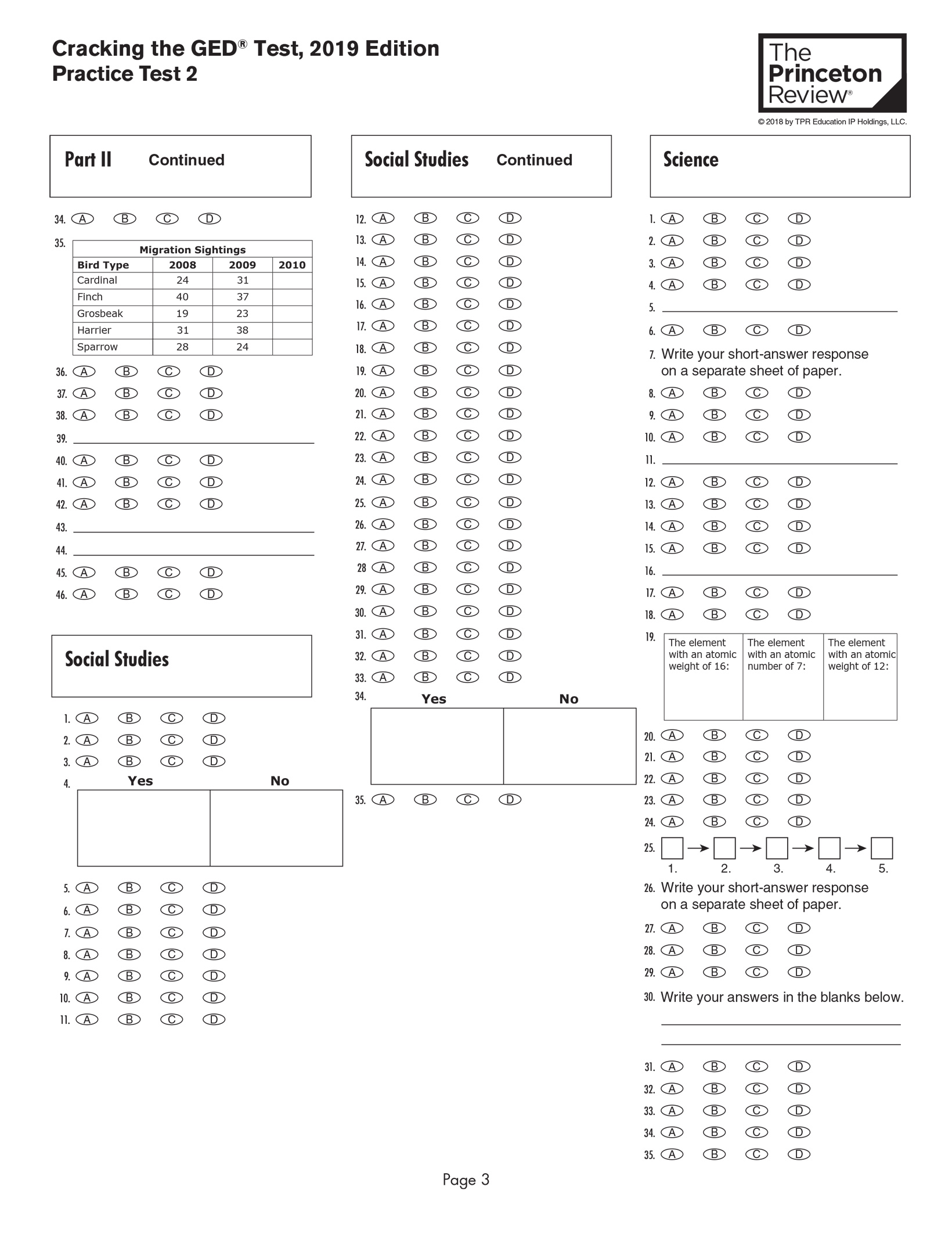 Extended ebook content for Cracking the GED Test with 2 Practice Exams ...