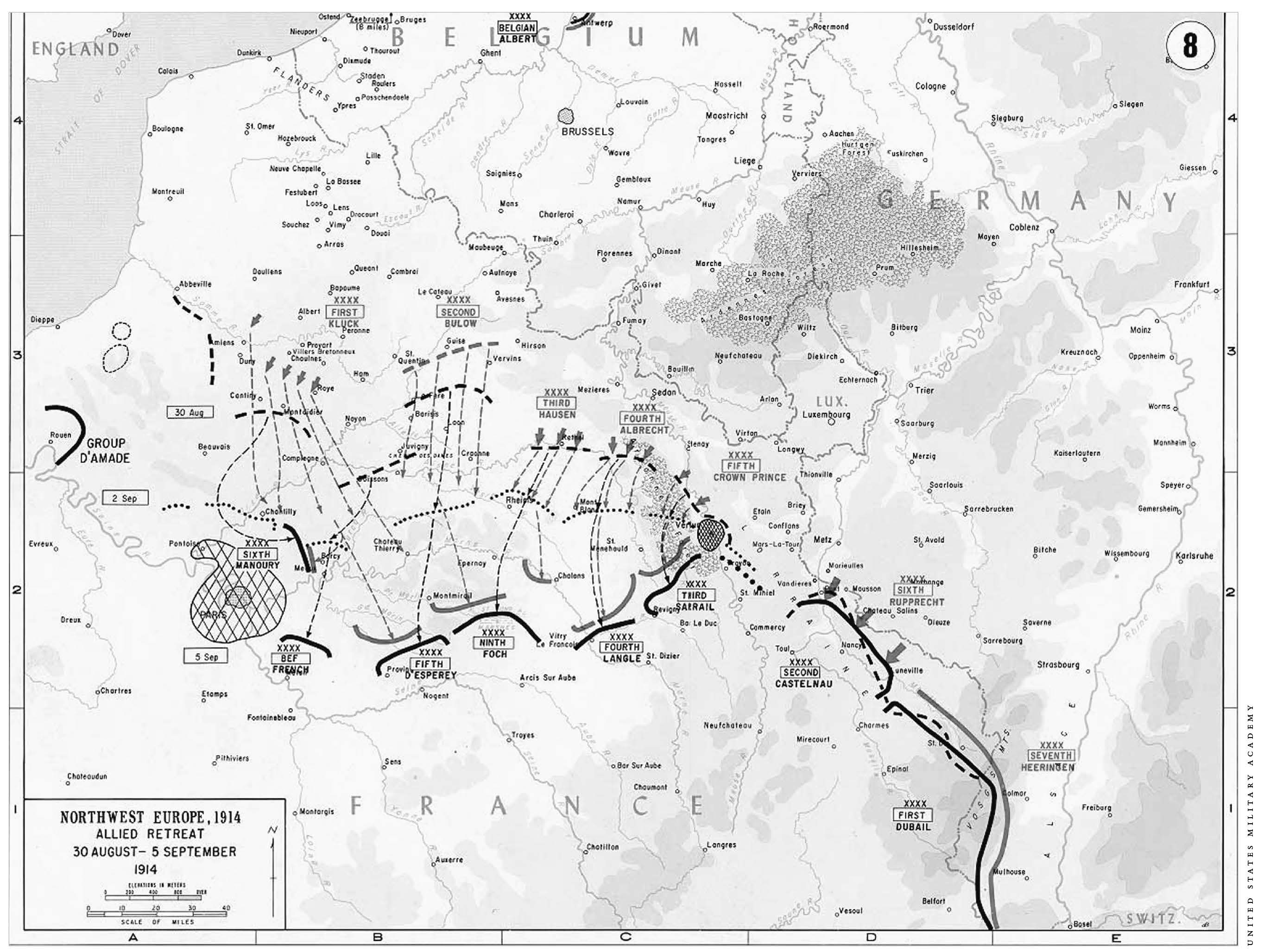 Extended ebook content for The Marne, 1914: 14. The Allied retreat, 30 ...