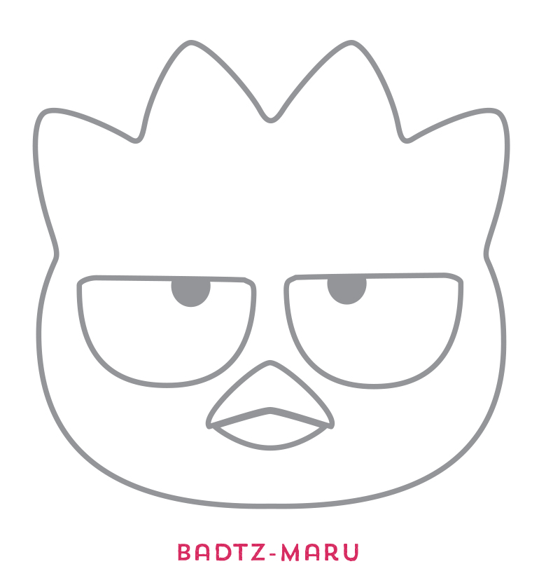 badtz maru coloring pages