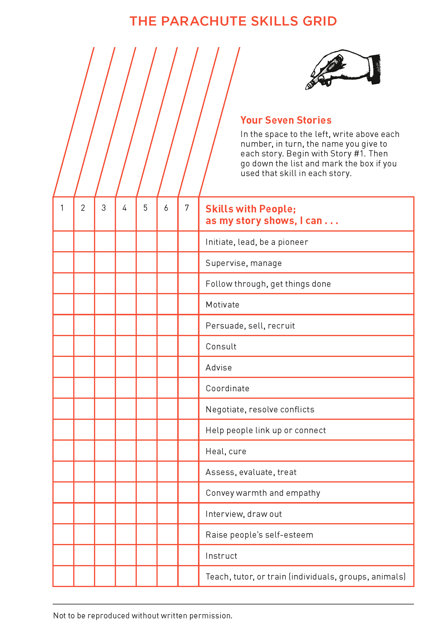 Extended ebook content for What Color Is Your Parachute? 2020: The Parachute  Skills Grid